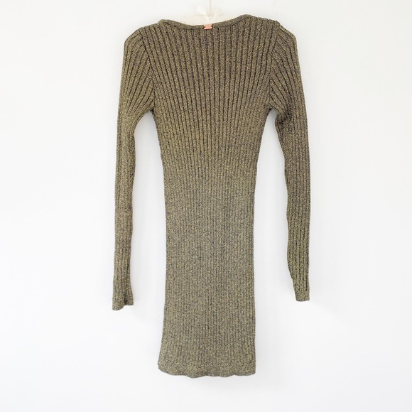 For Love and Lemons Sparkle Knit Metallic Dress Sm - Picture 7 of 8
